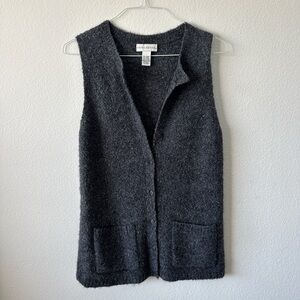 Doncaster Charcoal Women's Cardigan Vest